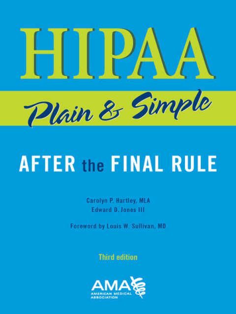Cover image for book HIPAA Plain and Simple
