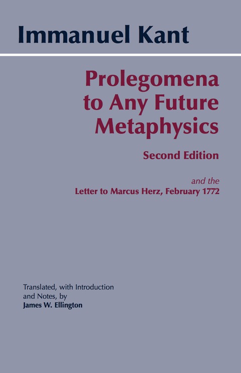 Cover image for book Prolegomena to Any Future Metaphysics