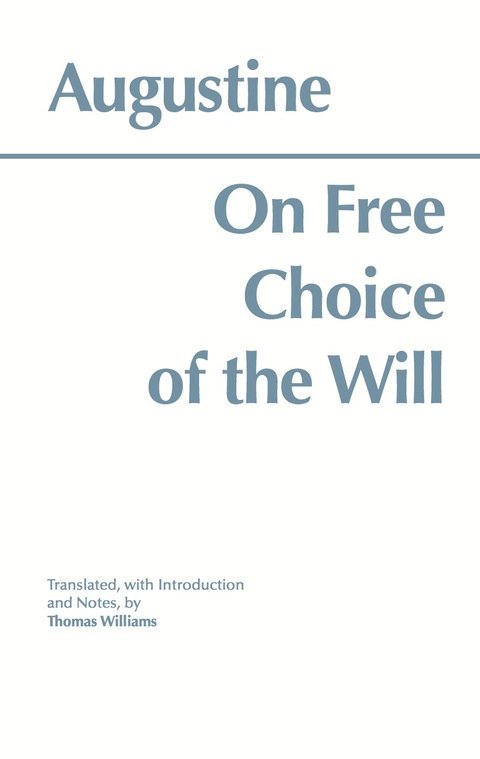 Cover image for book On Free Choice of the Will