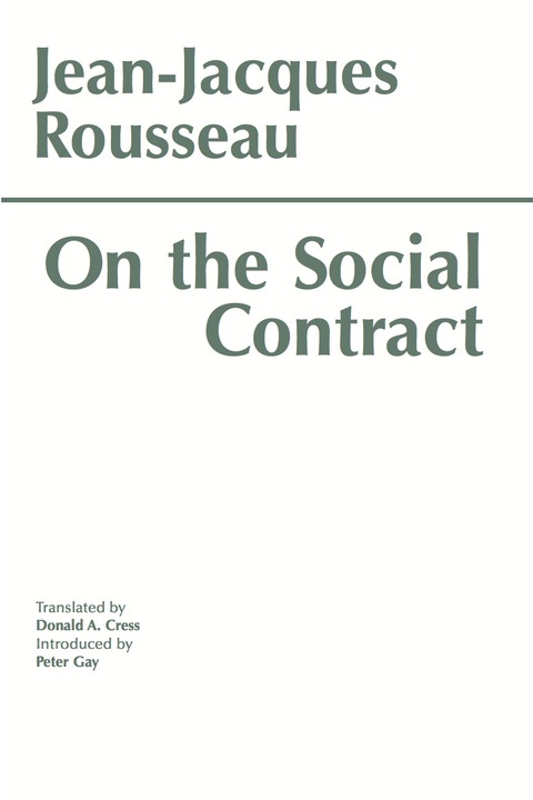Cover image for book On the Social Contract