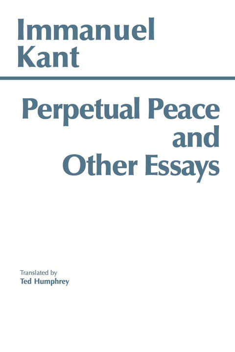 Cover image for book Perpetual Peace and Other Essays