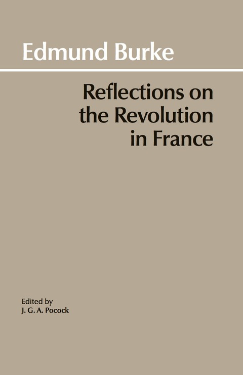 Cover image for book Reflections on the Revolution in France