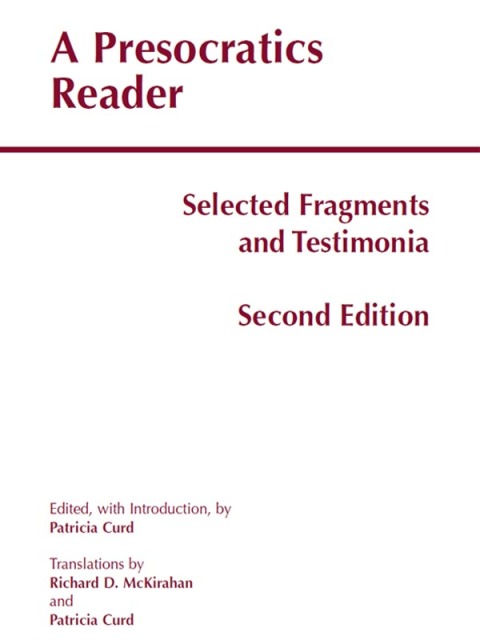 Cover image for book A Presocratics Reader
