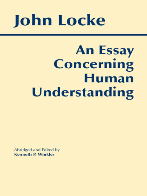Cover image for book An Essay Concerning Human Understanding