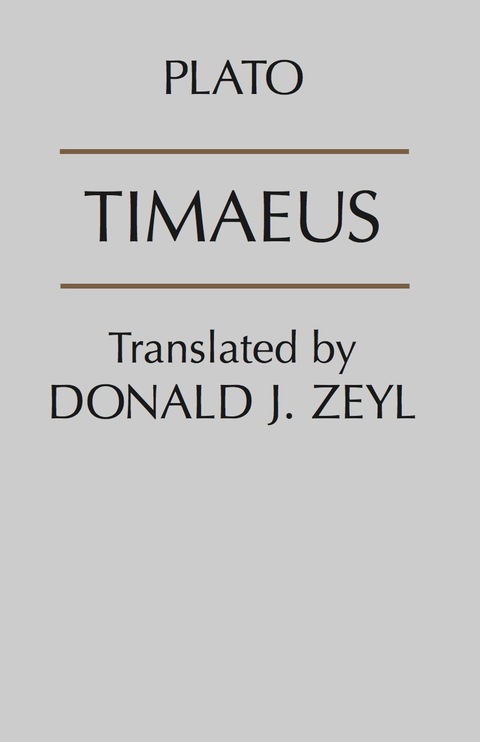 Cover image for book Timaeus