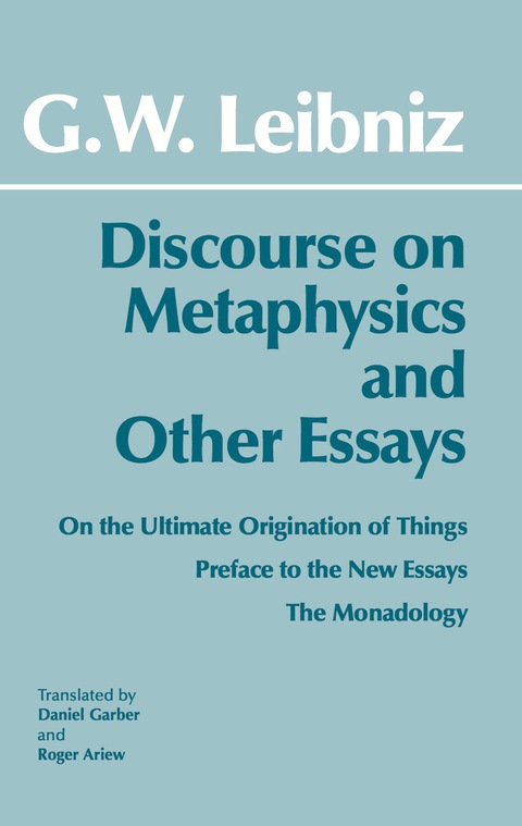 Cover image for book Discourse on Metaphysics and Other Essays