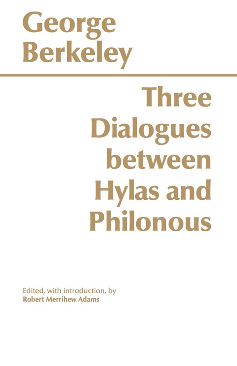 Cover image for book Three Dialogues Between Hylas and Philonous