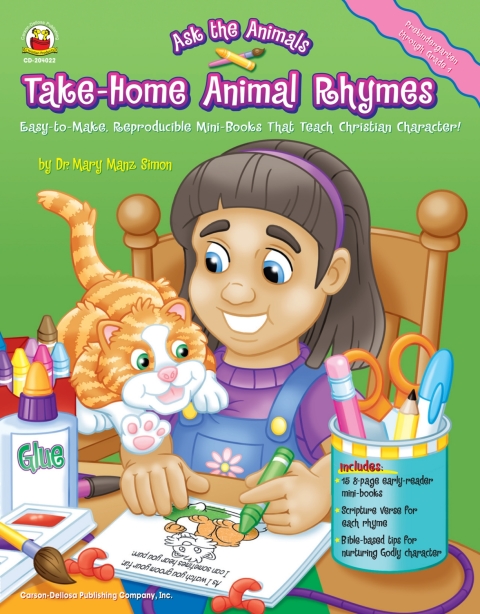 Cover image for book Take-Home Animal Rhymes, Grades PK - 1