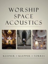 صورة الغلاف: Worship Space Acoustics 1st edition 9781604270372