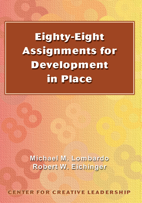 Cover image for book Eighty-Eight Assignments for Development in Place