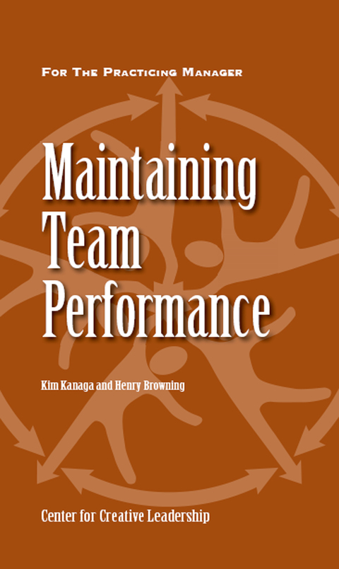 Cover image for book Maintaining Team Performance