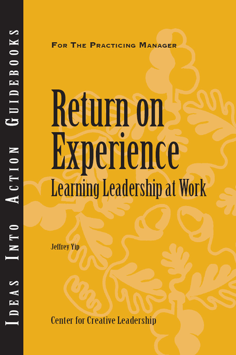 Cover image for book Return on Experience: Learning Leadership at Work