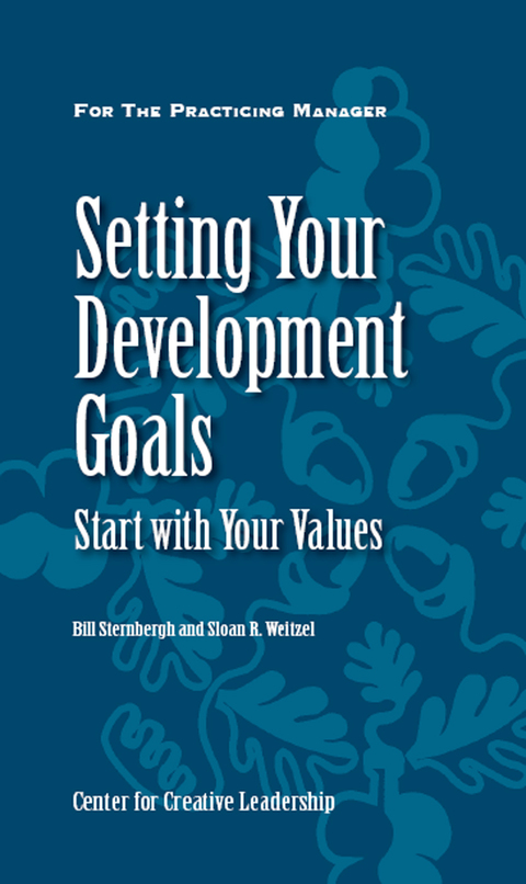 Cover image for book Setting Your Development Goals: Start with Your Values