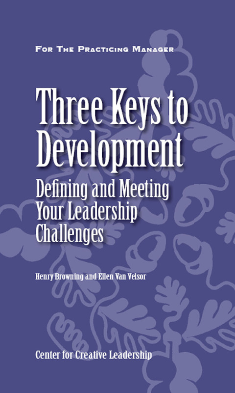 Cover image for book Three Keys to Development: Defining and Meeting Your Leadership Challenges