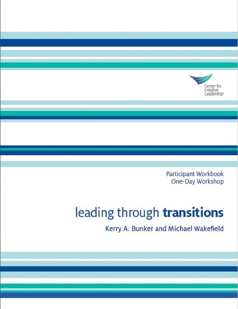 Cover image for book Leading Through Transitions Participant Workbook One-Day Workshop