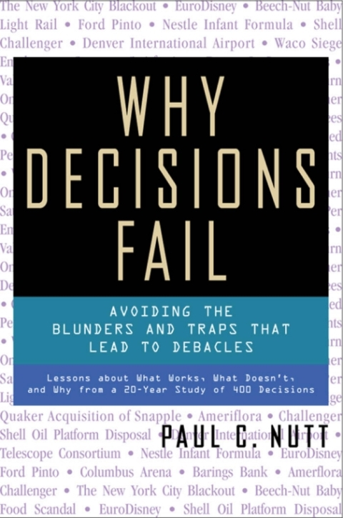 Cover image for book Why Decisions Fail