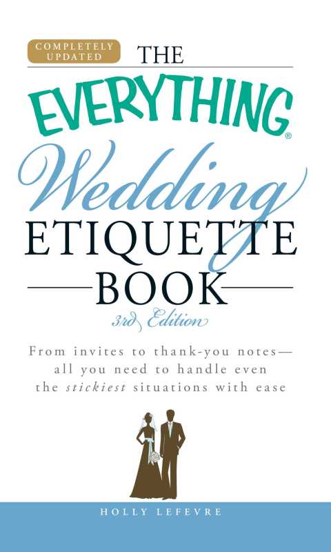 Cover image for book The Everything Wedding Etiquette Book