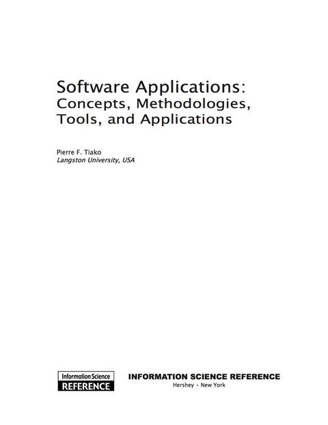 Cover image for book Software Applications
