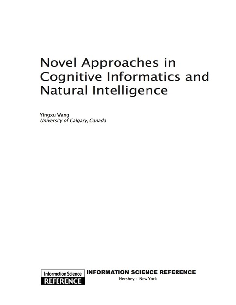Cover image for book Novel Approaches in Cognitive Informatics and Natural Intelligence