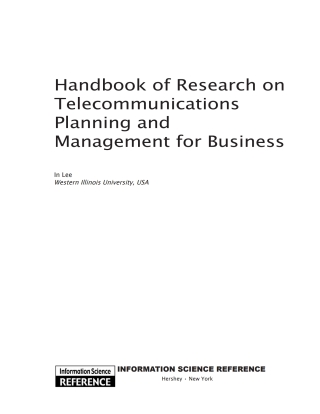 Handbook of Research on Telecommunications Planning and Management for Business