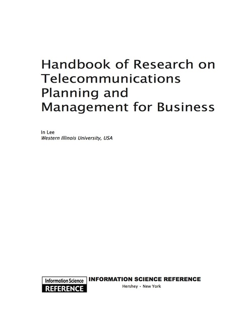 Cover image for book Handbook of Research on Telecommunications Planning and Management for Business