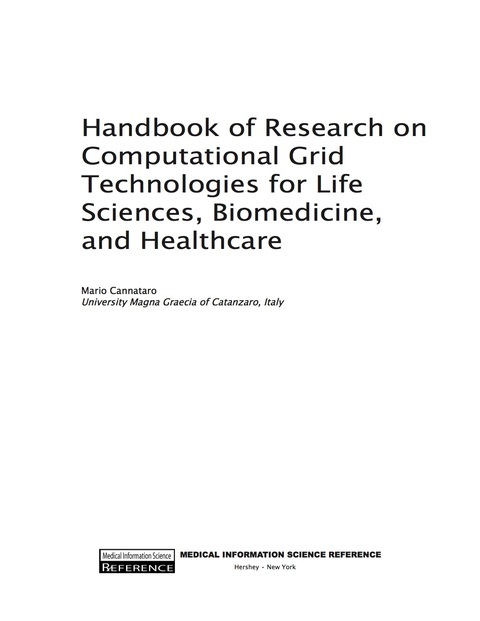 Cover image for book Handbook of Research on Computational Grid Technologies for Life Sciences, Biomedicine, and Healthcare