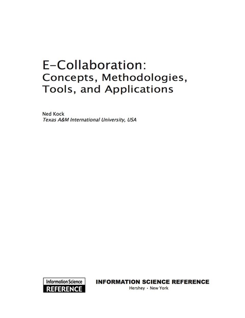 Cover image for book E-Collaboration