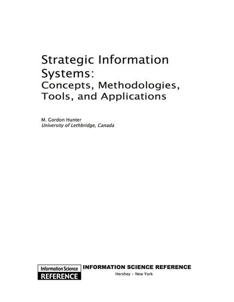 Cover image for book Strategic Information Systems