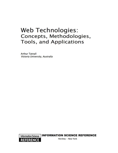 Cover image for book Web Technologies