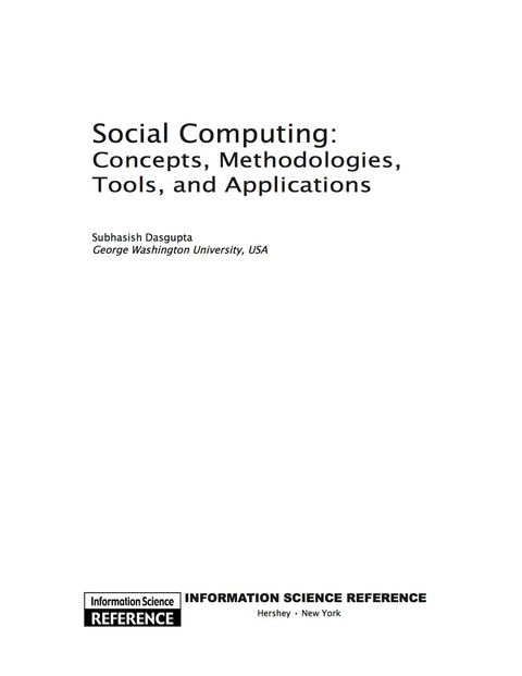 Cover image for book Social Computing