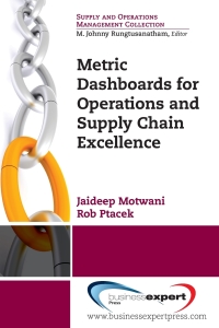 Cover image: Metric Dashboards for Operations and Supply Chain Excellence 9781606497685