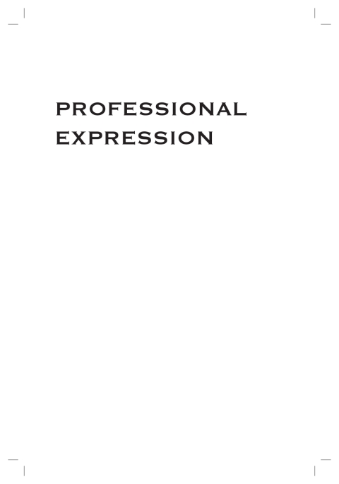 Cover image for book Professional Expression
