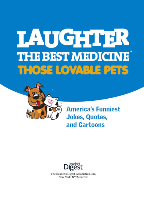Cover image for book Laughter, The Best Medicine: Those Lovable Pets