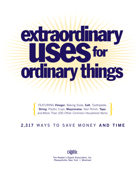 Cover image for book Extraordinary Uses for Ordinary Things