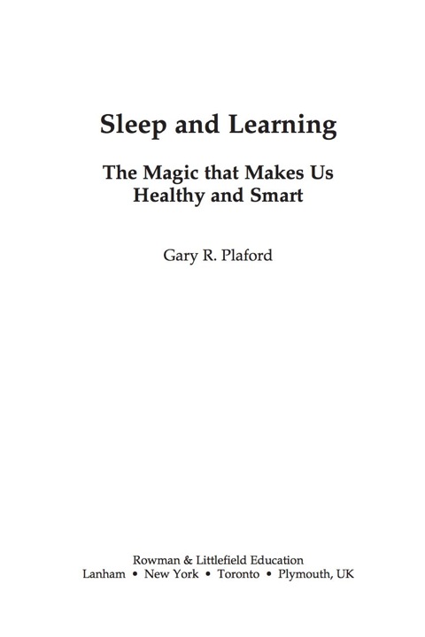 Cover image for book Sleep and Learning