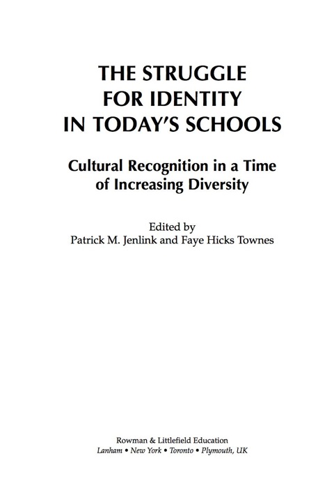 Cover image for book The Struggle for Identity in Today's Schools