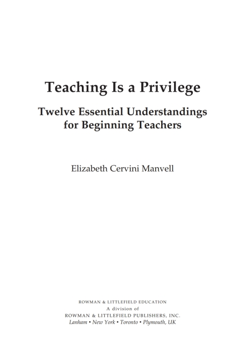 Cover image for book Teaching Is a Privilege