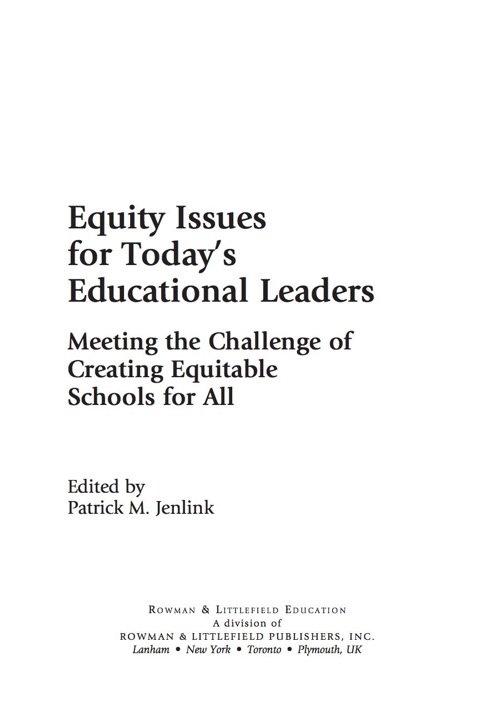 Cover image for book Equity Issues for Today's Educational Leaders