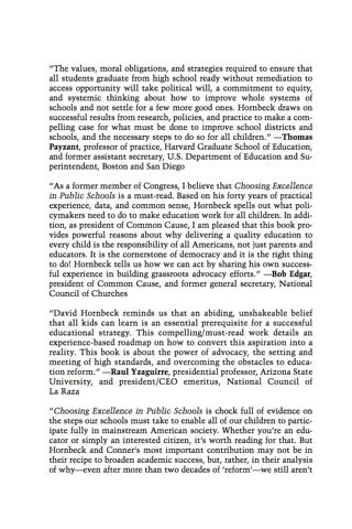 Choosing Excellence in Public Schools