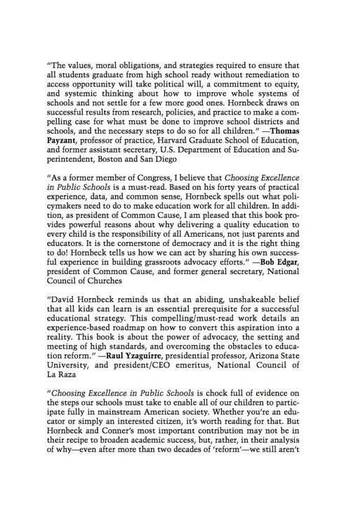 Cover image for book Choosing Excellence in Public Schools