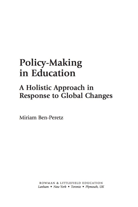 Policy-Making in Education 