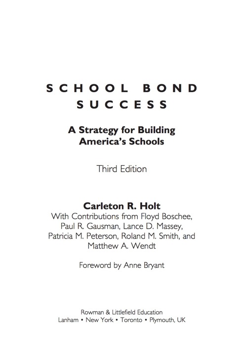 Cover image for book School Bond Success