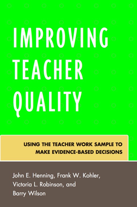 Cover image for book Improving Teacher Quality