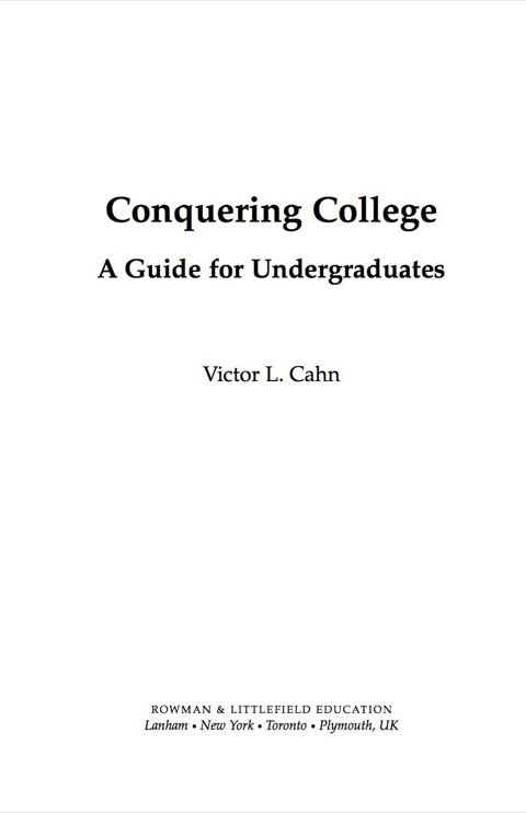 Cover image for book Conquering College