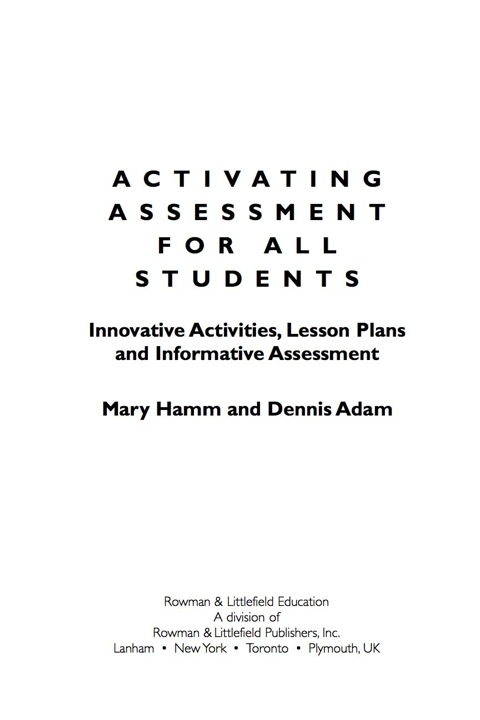 Cover image for book Activating Assessment for All Students