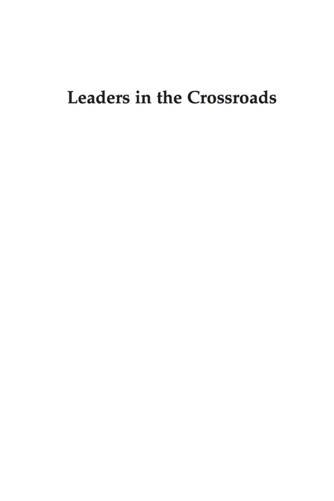 Cover image for book Leaders in the Crossroads