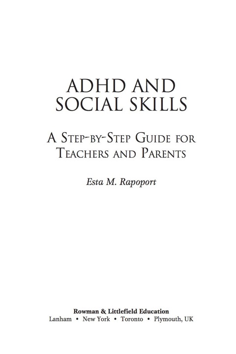 Cover image for book ADHD and Social Skills