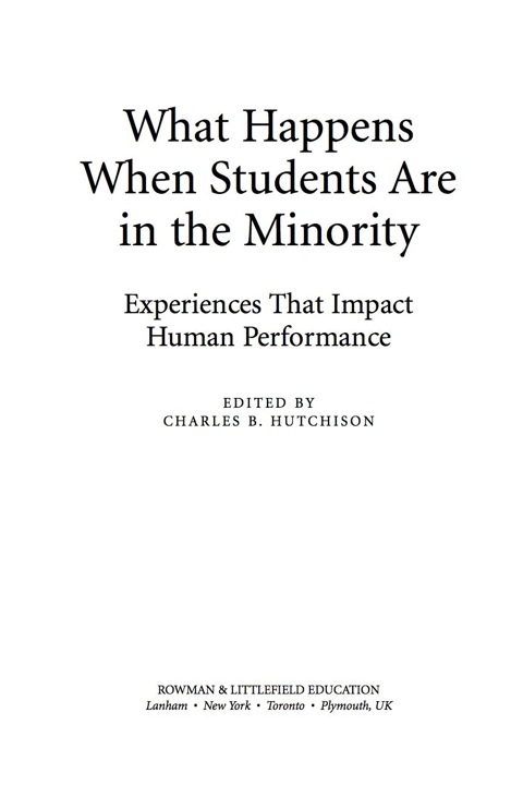 Cover image for book What Happens When Students Are in the Minority