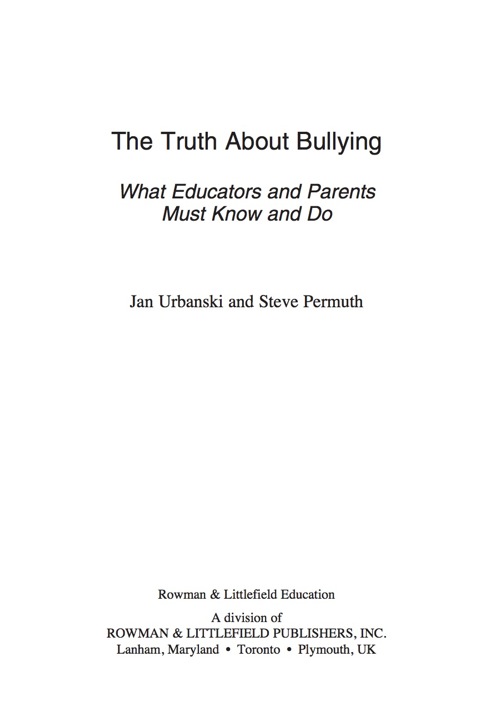 Cover image for book The Truth About Bullying