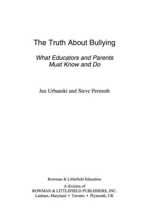 Cover image for book The Truth About Bullying